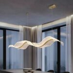 D0094 Dutti LED Acrylic Wave Modern Chandelier for Dining Room, Restaurant, Ballroom, Lobby, Showroom