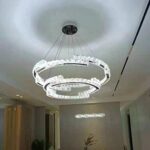 D0104 Dutti LED Crystal Ring Modern Chandelier for Dining Room, Restaurant, Bar