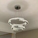 D0104 Dutti LED Crystal Ring Modern Chandelier for Dining Room, Restaurant, Bar