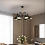 Dutti D0016 Contemporary LED chandelier luxury living room Pendant Light style creative personality restaurant lamp Designer modern minimalist home Iron bedroom study hall light white rose gold 10 head