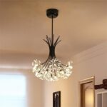 Dutti D0012 LED Pendant Light Scandinavian style warm bedroom chandeliers Postmodern simplicity living room lamp Dandelion creative crystal led restaurant 19 head diameter 68cm